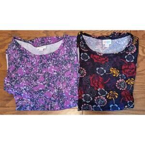 Lularoe Size Small Multi Colored Pattern Dresses (set of 2)